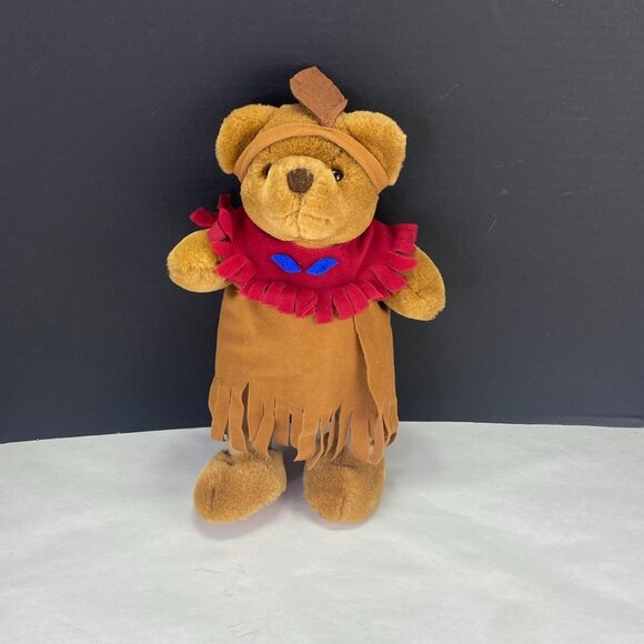 ACMI Native American Costume Bear Plush 13 Inch - Picture 1 of 10